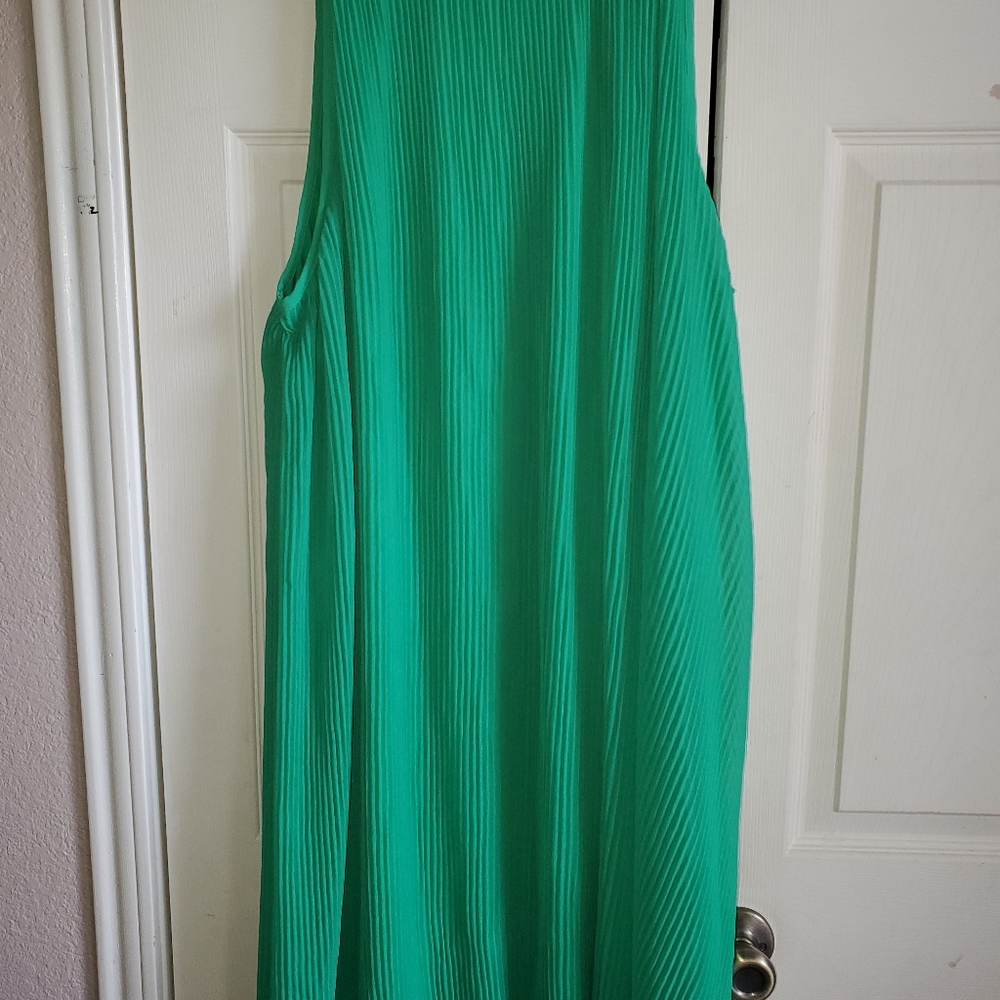 2 for $15 Cato Green sleevless pleated dress.